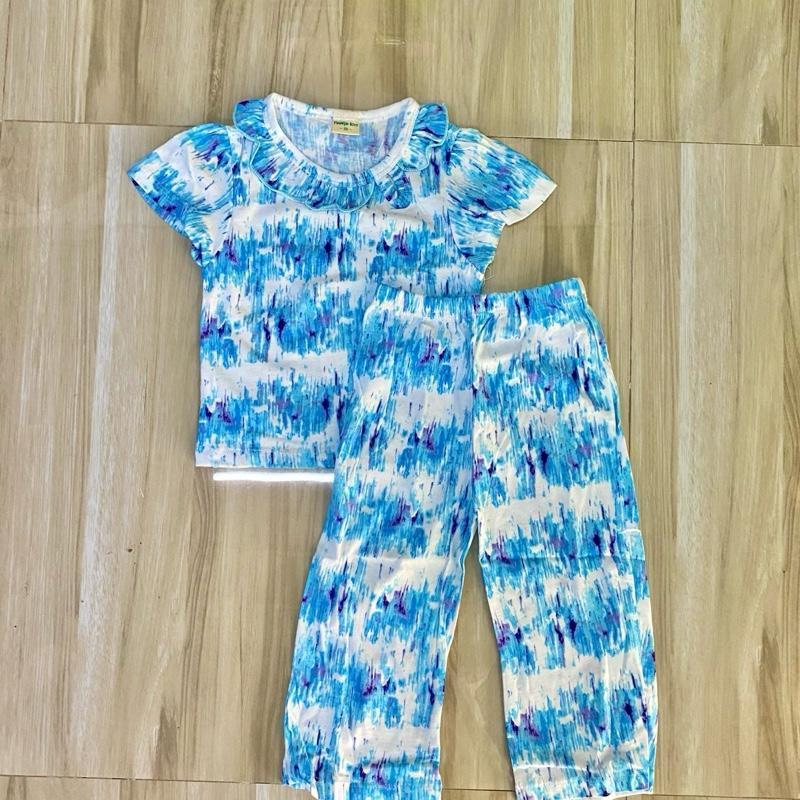 OOTD Cotton Terno Top and wide-leg set for 1-5 years old