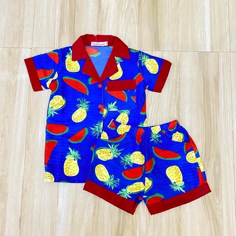 Polo and Shorts sleepwear set for 1-8 years old