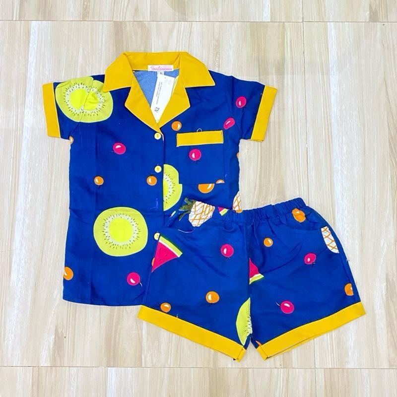 Polo and Shorts sleepwear set for 1-8 years old