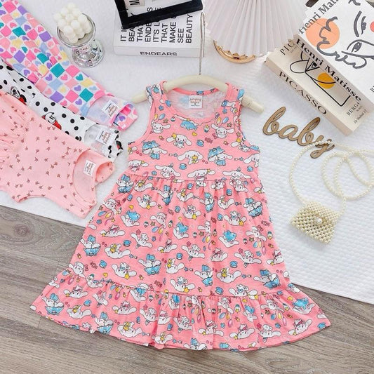 Cotton Dress for 4-10 Years Old