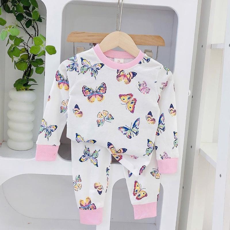Cotton terno longsleeves polo and pajama sleepwear set for 1-5 years old