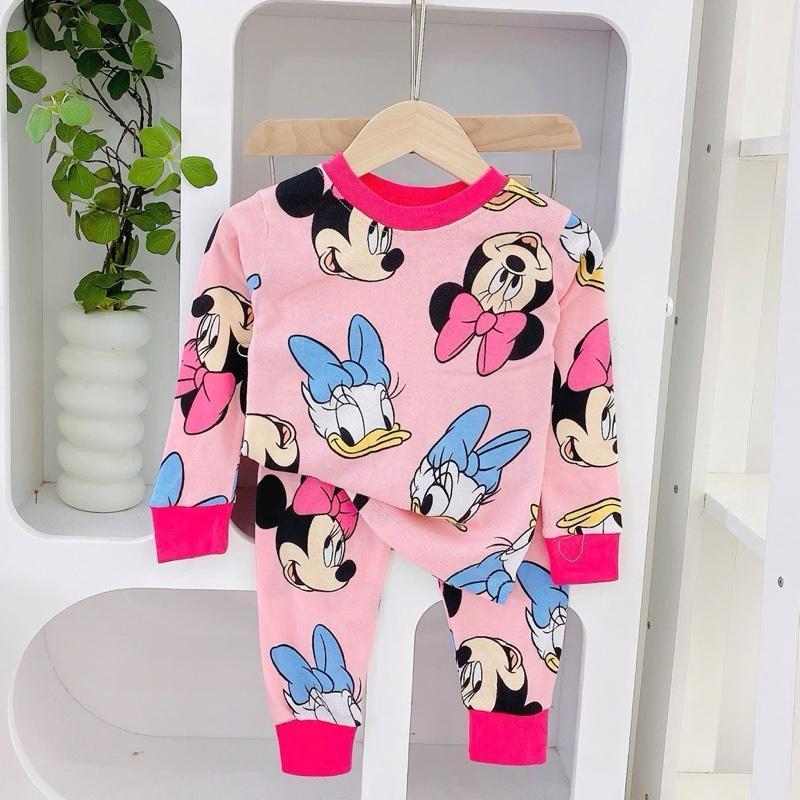 Cotton terno longsleeves polo and pajama sleepwear set for 1-5 years old