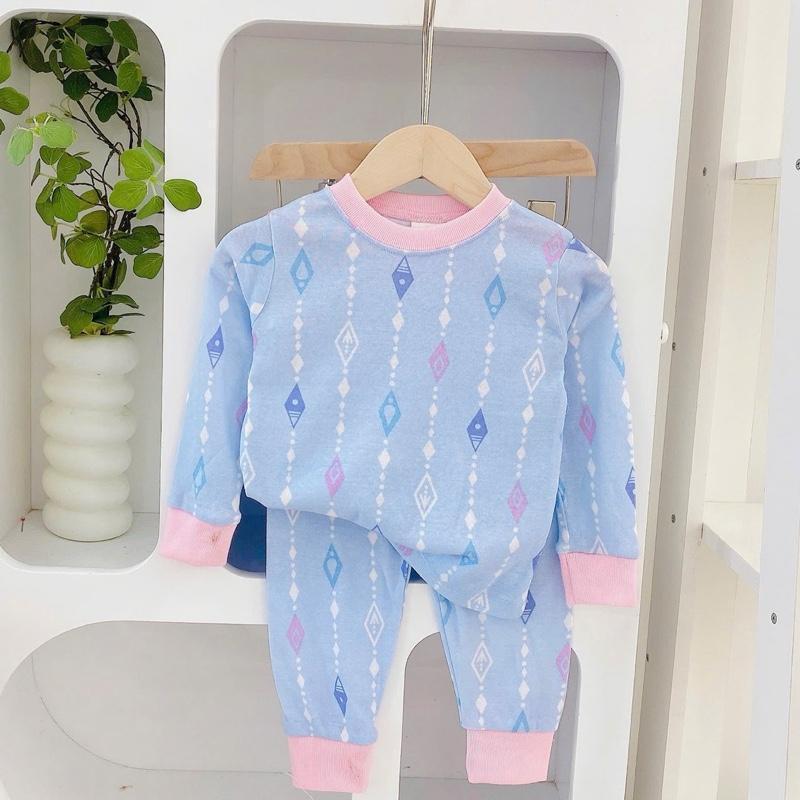 Cotton terno longsleeves polo and pajama sleepwear set for 1-5 years old