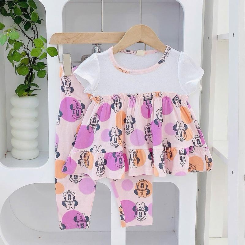 Ruffles and Pajama Cotton sleepwear set for 1-5 years old