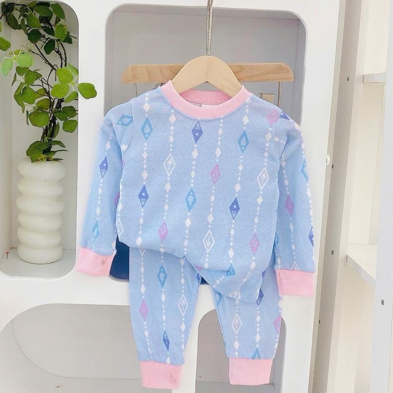Cotton terno longsleeves polo and pajama sleepwear set for 1-5 years old