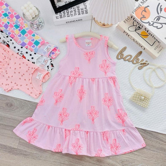 Cotton Dress for kids 4-10 Years Old