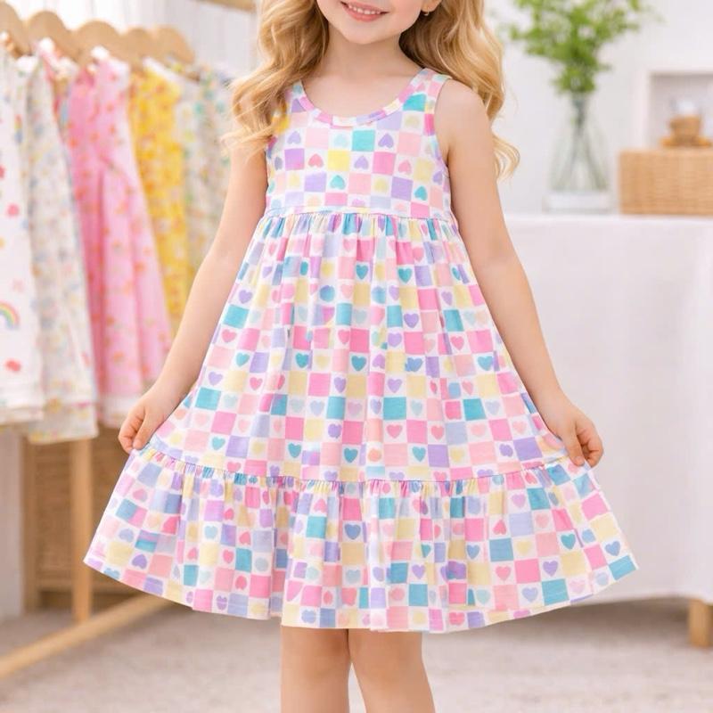 Cotton Dress for kids 4-10 Years Old