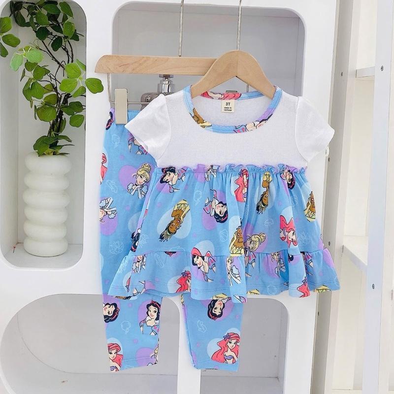 Ruffles and Pajama Cotton sleepwear set for 1-5 years old