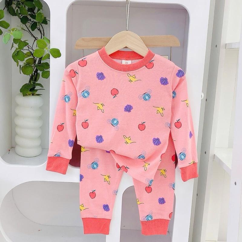 Cotton terno longsleeves polo and pajama sleepwear set for 1-5 years old